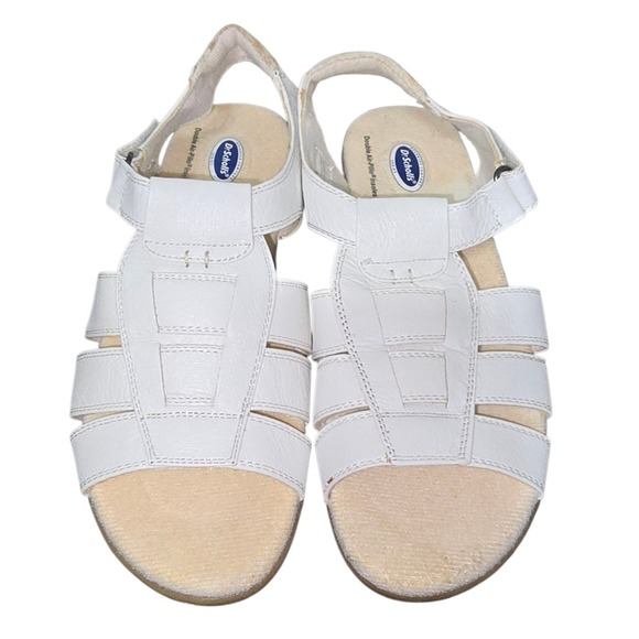 Dr. Scholls Womens Ladies Tan Leather Flats Strappy Sandals Shoes Size 6.5 Eu 37 - Picture 2 of 9